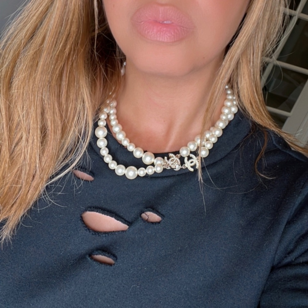 ‼️SOLD‼️CHANEL vintage Pearl necklace 10A